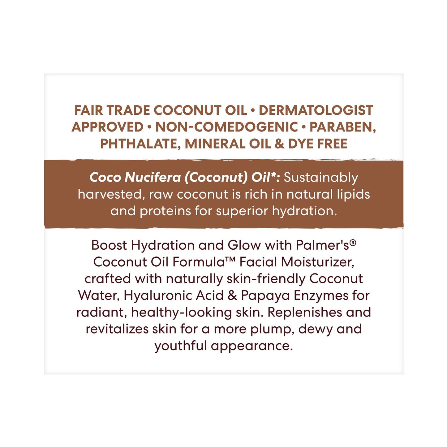 Palmer's Coconut Hydrate Facial Moisturiser (50g)