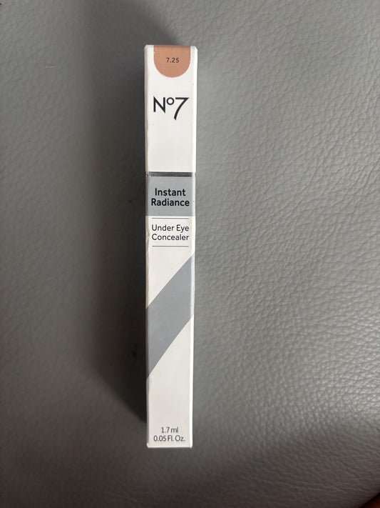 No7 Instant Radiance Under Eye concealer shade 7.25 1.7ml