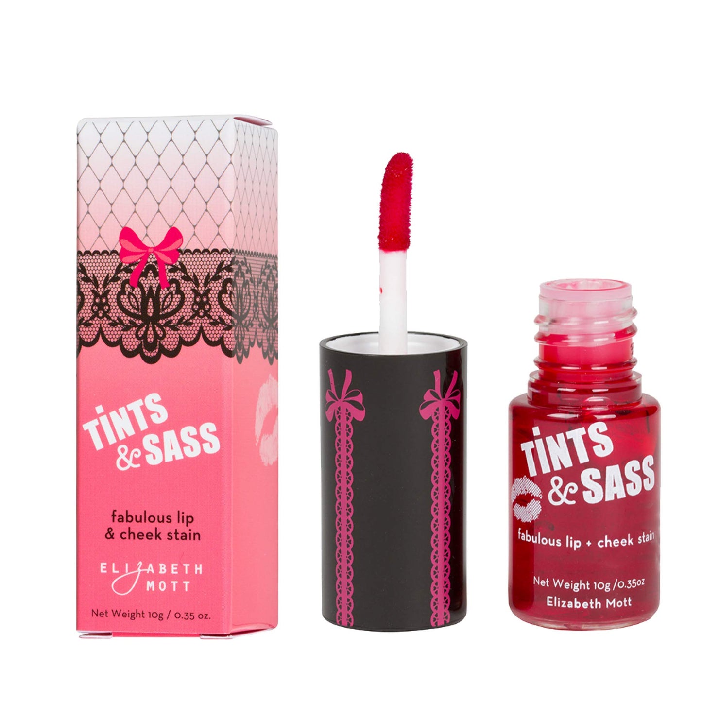 Elizabeth Mott Tints - Glowy, Long-Lasting Cheek & Lip Stains - Cruelty Free, Non-Drying Korean Lip & Cheek Stain for All Skin Types (10 g / 0.35 oz)