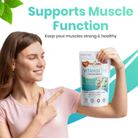 Red Label Health Vitamin D3 1000 IU, Pack of 90 Vitamin D Tablets (3 Months Supply), Healthy Teeth & Bones, Supports Immune System, High Strength Vitamin D Supplement for Men & Women, UK-Made