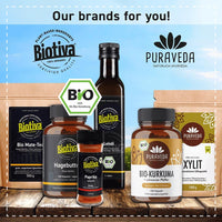 Biotiva Psyllium Husk Powder Bio 500g - Ground - Food Quality - Psyllium - Rich in Fibre - Bottled and Controlled in Germany