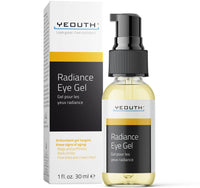 YEOUTH Under Eye Gel with Hyaluronic Acid, Targets The Appearance of Puffiness, Dark Circles & Under Eye Bags, Revitalizing Hydrating Skincare 30ml