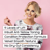Blonde By Choice Professional Hair Bleach, Blonde by Choice Blue Velvet, Premium Hair Lightener, 9 Levels Of Lift, Inbuilt Blonde Toner, Perfect Bleach Hair Dye for Root Touch up, Highlights, Balayage, Ombre (100g)