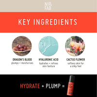 Nip+Fab Nip + Fab Dragon’s Blood Fix Plumping Serum Extreme for Face with Hyaluronic Acid, Cactus Flower, Pro-Aging, Hydrating, Moisturizing for Fine Lines and Wrinkles, 50 ml
