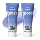 Josh Wood Colour Josh Wood Hair Gloss (Icy Blonde) - Semi-permanent gloss refreshes and conditions hair colour - Removes brassy tones - Lasts up to 6 washes - 100% Vegan - Cream (100ml X 2)