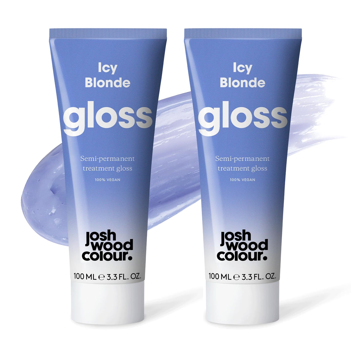Josh Wood Colour Josh Wood Hair Gloss (Icy Blonde) - Semi-permanent gloss refreshes and conditions hair colour - Removes brassy tones - Lasts up to 6 washes - 100% Vegan - Cream (100ml X 2)