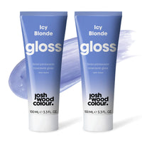 Josh Wood Colour Josh Wood Hair Gloss (Icy Blonde) - Semi-permanent gloss refreshes and conditions hair colour - Removes brassy tones - Lasts up to 6 washes - 100% Vegan - Cream (100ml X 2)