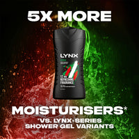 2x Lynx 12hr Refreshing Africa Squeezed Mandarin & Sandalwood Bodywash, 225ml