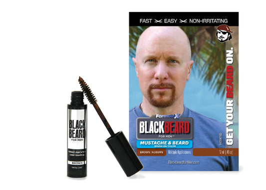BLACKBEARD Blackbeard for Men - temporary brush on colour 12ml (0.40oz) (Brown Auburn)