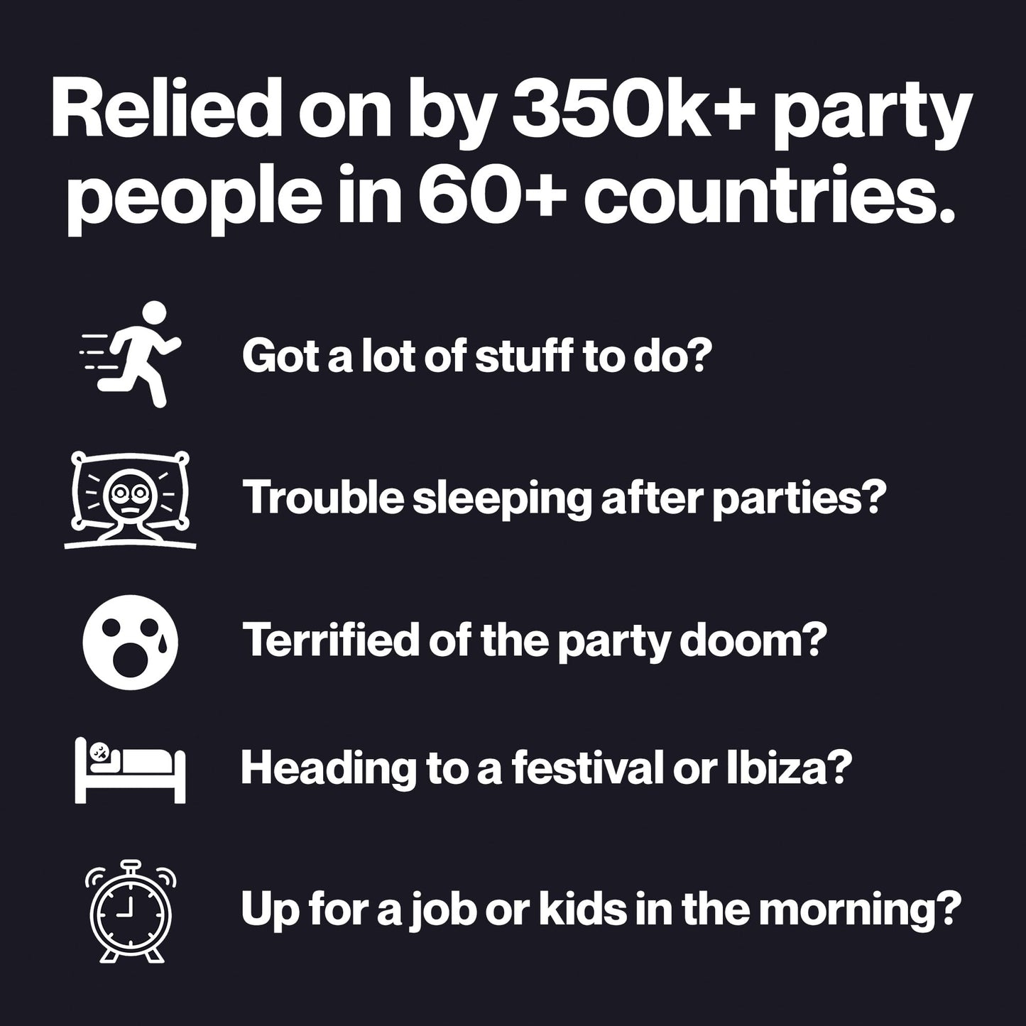 Happy Tuesdays Recovery Bundle | Festivals, Parties, Raves, Summer Holidays, Travel Essential | 10 All Night Electrolytes & 6 Post-Rave Wellness Packs | Electrolyte Rehydration | After Party Recovery