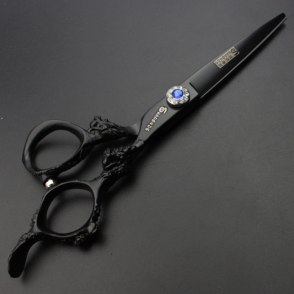 SHARONDS 5.5/6/7.5/7/8-inch professional hair clippers, Japanese 440C jewelry scissors (6-in cutting scissors)