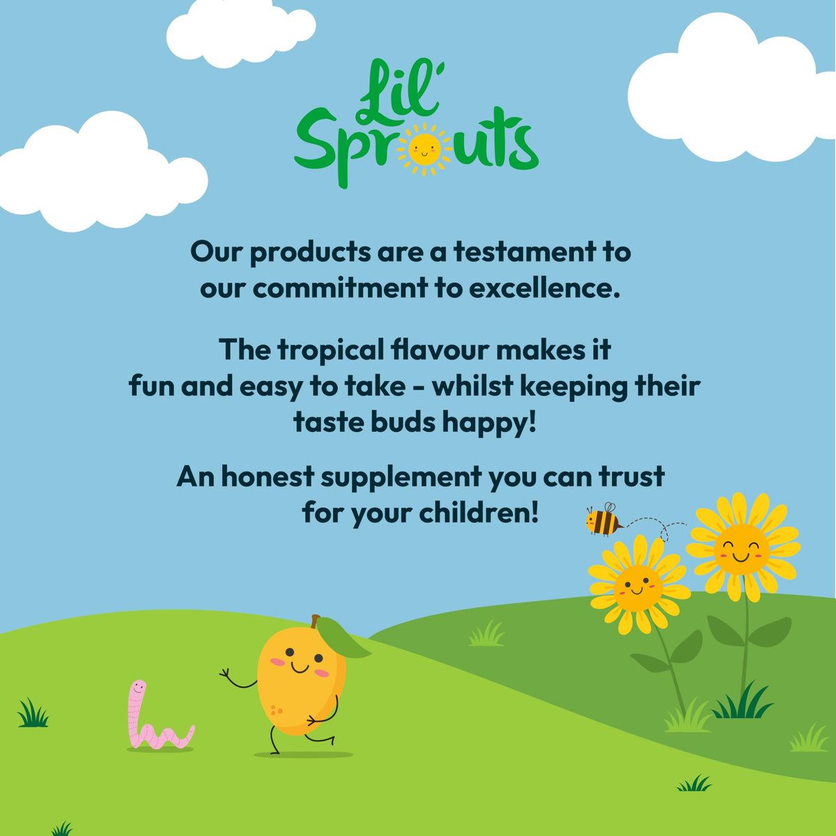 Carlyle Iron Drops for Kids | 50mL | with Vitamin C, B12, and Folic Acid | Tropical Flavoured Liquid Food Supplement | 10mg of Iron Per Serving | Vegan | by Lil' Sprouts