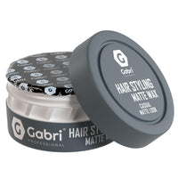 G Gabri Gabri Professional Hair Wax, Hair Styling Aqua Wax, 1 x 150 ml, Pack of 1 (Casual Matte Look (Grey))