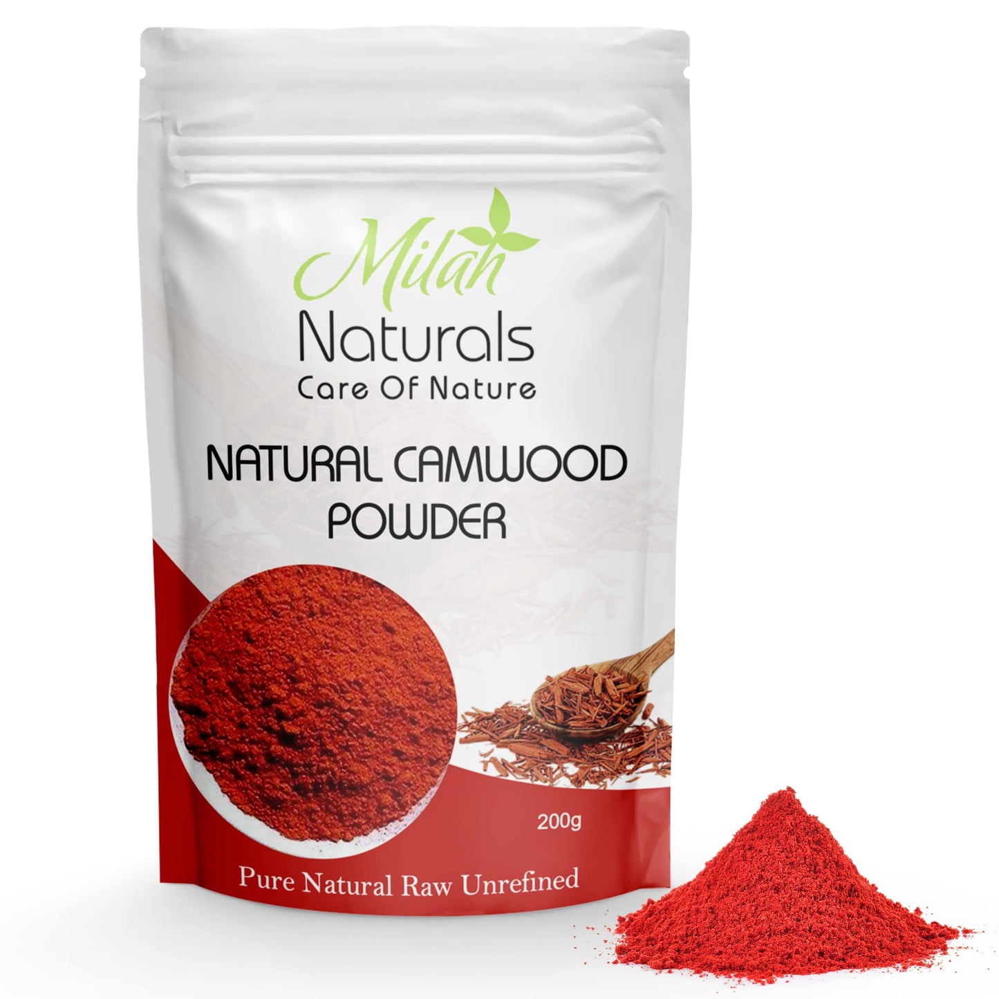 House of Milah Milah Naturals 100% Unrefined and Natural Red Camwood Powder (Osun)| African sandalwood powder | Use for skin soothing, Face Pack, Face Mask, Auspicious Occasions |200g