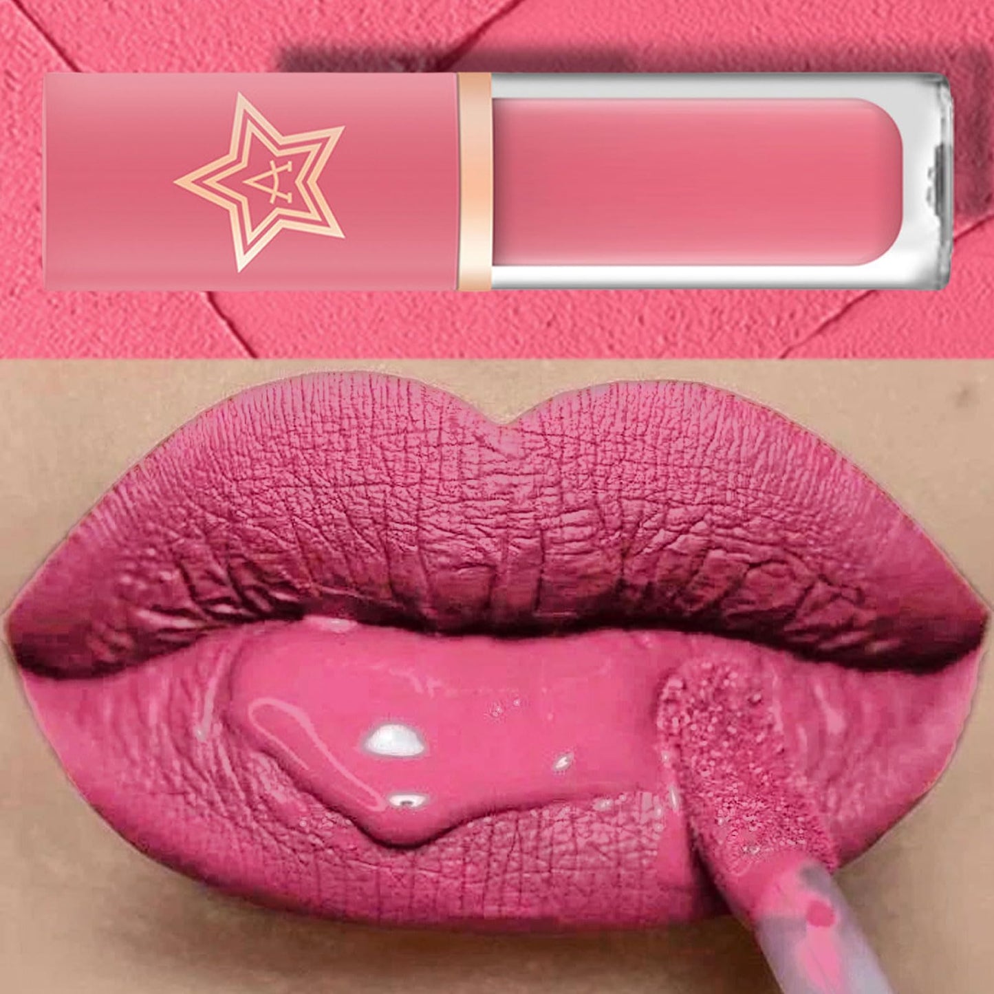 LYNTYAOU Light Pink Matte Lip Stick, Matte Rose Pink Liquid Lipstick for Women, Longlasting Silky Smooth Full-Coverage Non-fading Lipsticks, Waterproof Non-Sticky Tinted Lip Balm for Women