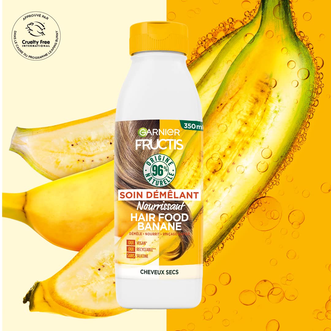 Garnier Fructis Hair Food Detangling Banana Treatment for Dry Hair, 350 ml