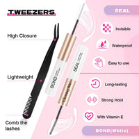 Glowing Win Cluster Lashes Kit Individual Eyelash with Bond Seal&Applicator