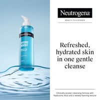 Neutrogena Hydro Boost Water Gel Facial Cleanser, with Hyaluronic Acid for Dry or Dehydrated Skin 200ml