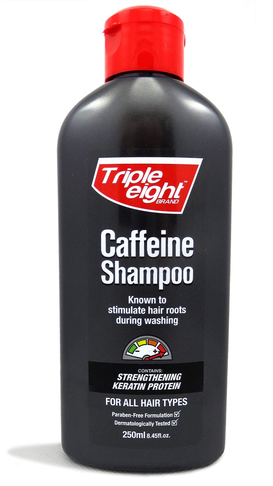 Triple Eight Caffeine And Keratin Shampoo to Stimulate Follicles In Fine, Thinning, Dull Hair