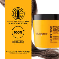 Vitalcare | Nutritive - Nourishing and Restructuring Hair Mask, Treatment for Dry and Dull Hair, with Vegetable Ceramides and Panthenol, 500 ml