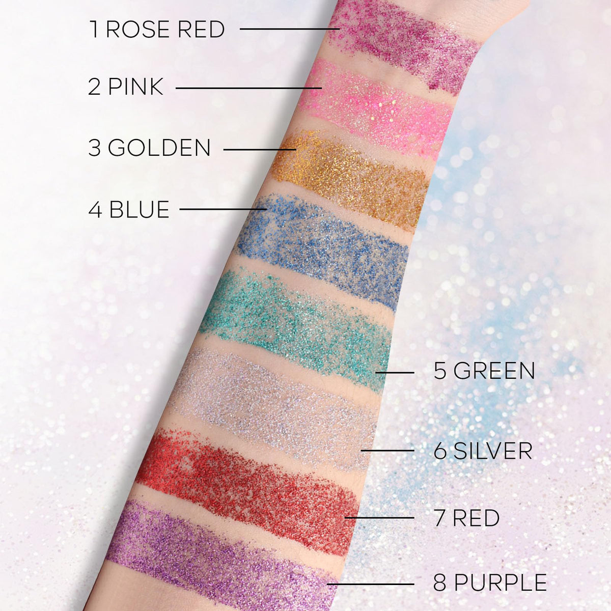 KYDA Body Glitter Stick, Chunky Glitter Gel for Face Body Hair, Sparkling Holographic Mermaid Sequins Paint, Waterproof Multiuse Makeup Glitter Gel, Silver
