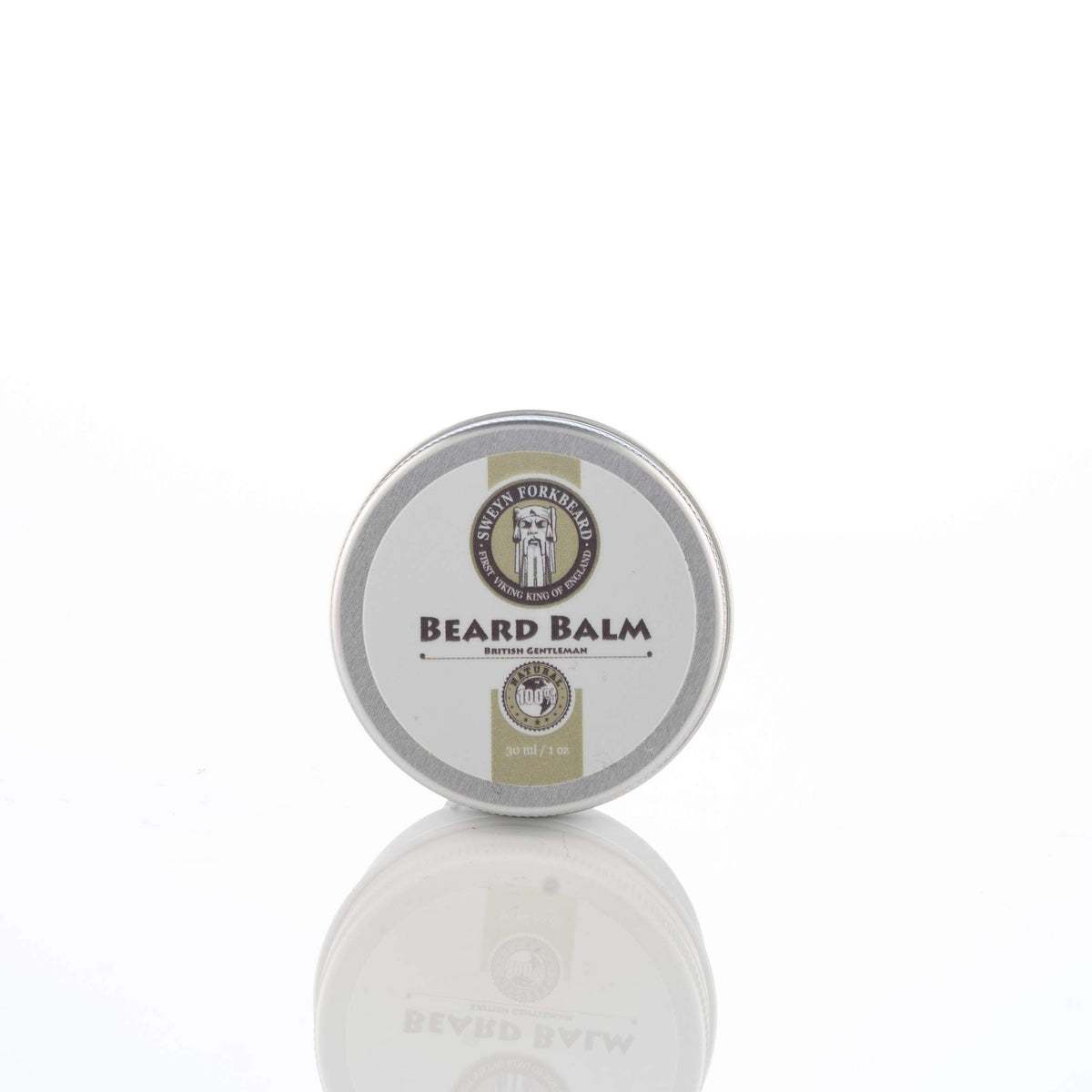 Swey Forkbeard Beard Balm British Gentleman 100% Natural & Organic by Sweyn Forkbeard - A Beard Softener and Deep Conditioner For Men (30 ml/1oz Beard Balm British Gentleman)