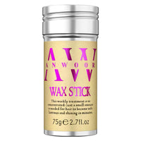 Iridescent AnWoor Hair Wax Stick, Styling Wax for Smooth Wigs, Slick Stick for Hair Non-greasy Styling Hair Pomade Stick for Flyaways Edge Frizz Hair - 2.7 Oz, Yellow, 75 g (Pack of 1)