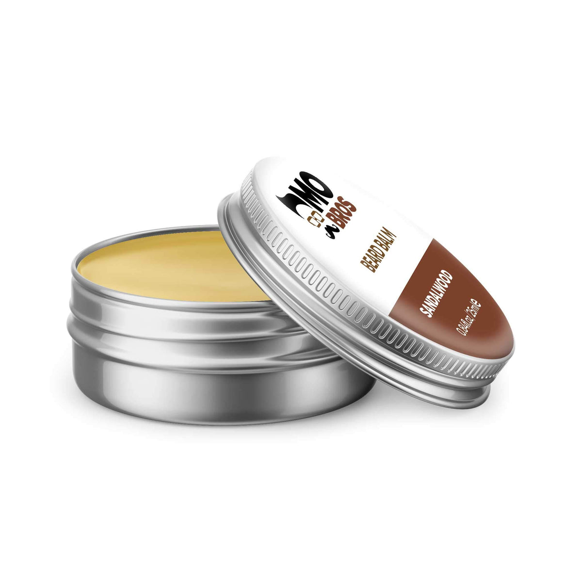 MO BRO'S Beard Balm | Sandalwood| 25ml | Softens, Styles & Tames Facial Hair | Promotes Growth, Adds Shine, Reduces Dryness & Itching | Contains Natural & Premium Ingredients