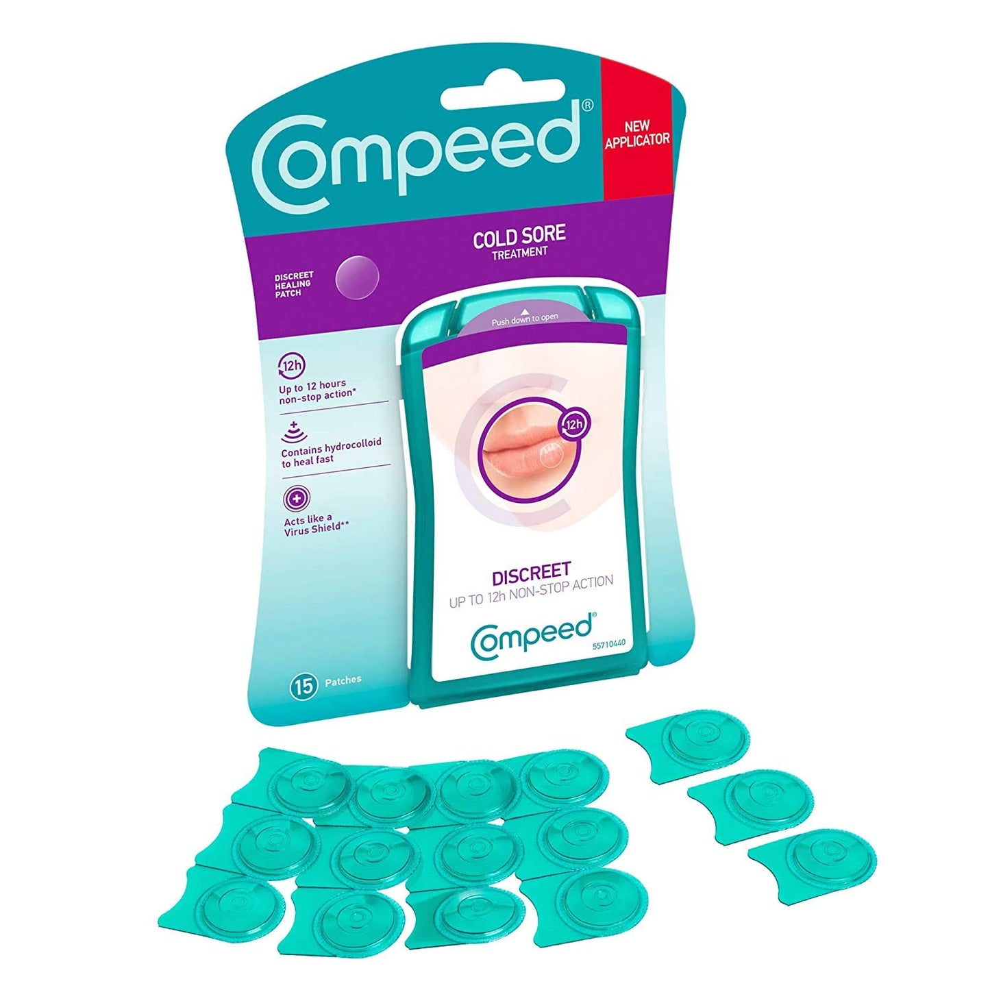 Compeed Cold Sore Patch, 60 Patches (4 Packs of 15