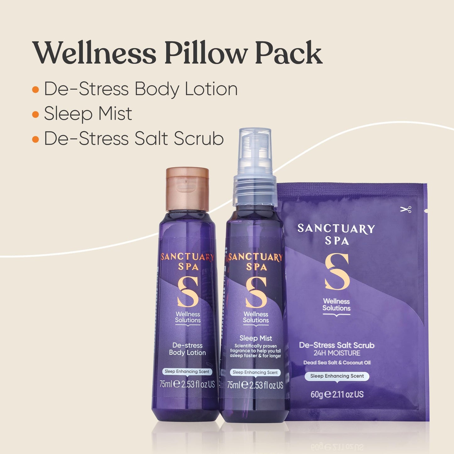 SANCTUARY Sanctuary Spa Wellness Pillow Pack, Vegan, Gift For Women, Birthday Gift, Self Care Gift, Womens Gift Sets