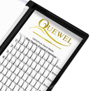 QUEWEL Pre Made Fan Eyelash Extensions 5D 0.10 C Curl 8mm Long Stem Premade Fans Volume Eyelash Extensions Pre Made Russian Volume Eye Lashes Long lasting Pre Fanned Russian Lashes (5D 0.10C 8mm)