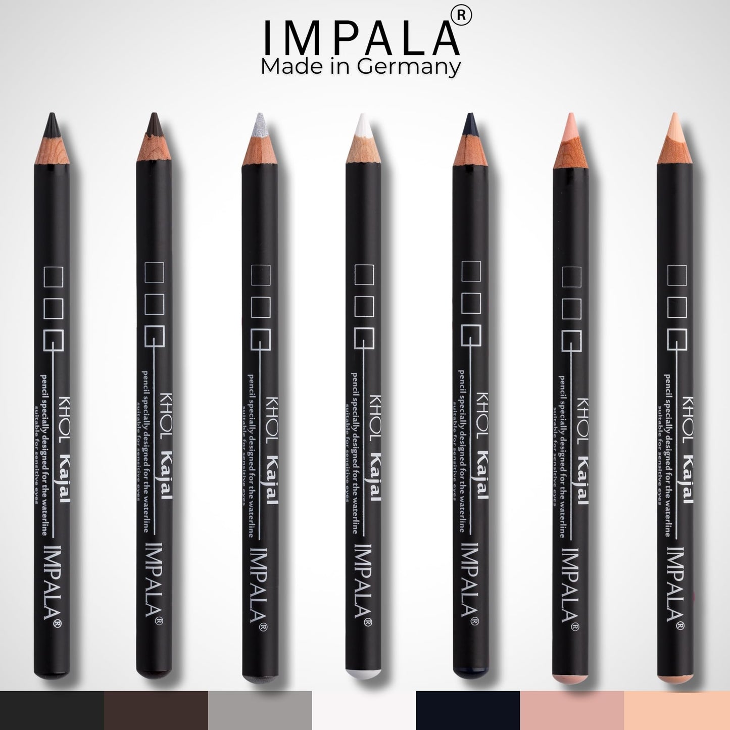 IMPALA | Waterproof Khol Eyeliner Pencil Indigo Color 85 | Eye Liner | Perfect Line, Intense Look | Water-Resistant and Long-Lasting Eyeliner | Soft and Creamy Formula | Eye Makeup