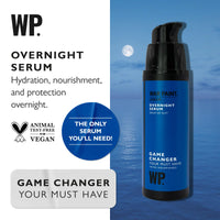 War Paint Game Changer Overnight Face Serum for Men - Niacinamide Serum, Caffeine, Glycerin for Skin - Night Cream for Oily Skin - Mens Moisturiser Face Serum, Night Serum for Face - Vegan - 30ml