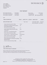 Boru Supplements Boru Grass Fed Irish Beef Liver Powder Undefatted 150 grams No additives (not capsules)