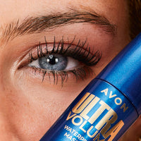 Avon Ultra Volume Waterproof Mascara Blackest Black, with Exclusive Amplifibre Technology for Full Lash Volume that Lasts all Day, 10ml