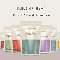 INNOPURE Irish Sea Moss & Bladderwrack Capsules - Natural Iodine Supplement, Ethically Sourced SeaMoss - Non GMO, 60 Vegan Capsules, UK Made
