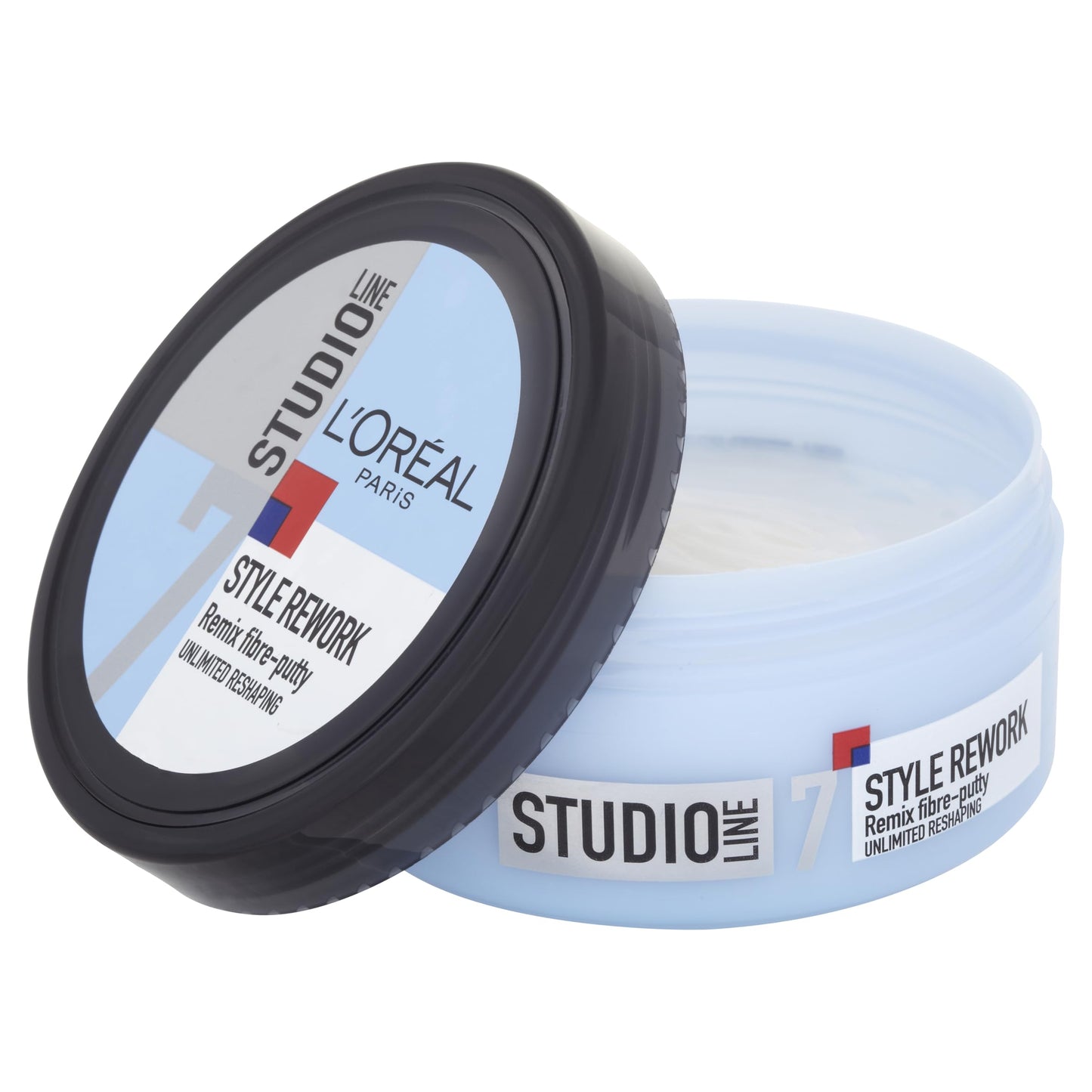 L'Oreal Paris Studio Line Remix Fibre Putty, Texturised Effect Styling Putty That Does Not Harden and Can Be Reworked and Remoulded for Short Styles Throughout the Day, Remix Fibre Putty, 150ml