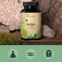 Vegavero Guggul Capsules 7500 mg | from 15:1 Extract | Dried Resin | NO Additives | Lab-Tested | 120 Capsules | Vegan