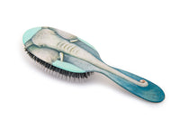 Rock & Ruddle Natural Mixed Boar Bristle Hair Brush for Women and Kids (Large 21 cm) - Perfect for Wet or Dry Hair, Detangling Smoothing Blowdrying - Designed & Made in UK - Elephant