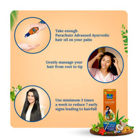 Parachute Advanced Ayurvedic Hair Oil - Controls Hair Fall Control and grows hair longer 180ml by Parachute