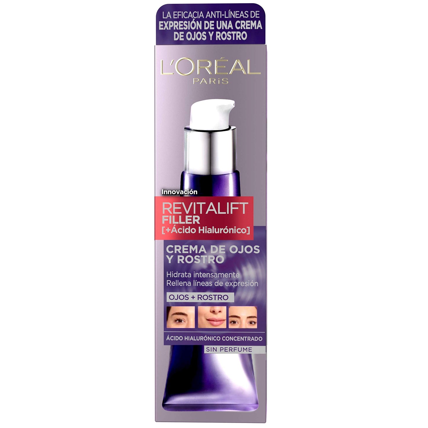 L'Oréal Paris REVITALIFT FILLER ácido hialurónico crema ojos 30 ml