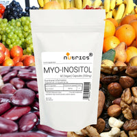Nutrics® MYO INOSITOL 550mg | 90 V Capsules (1 Month Supply) | Suitable for Vegan Vegetarian Halal Kosher