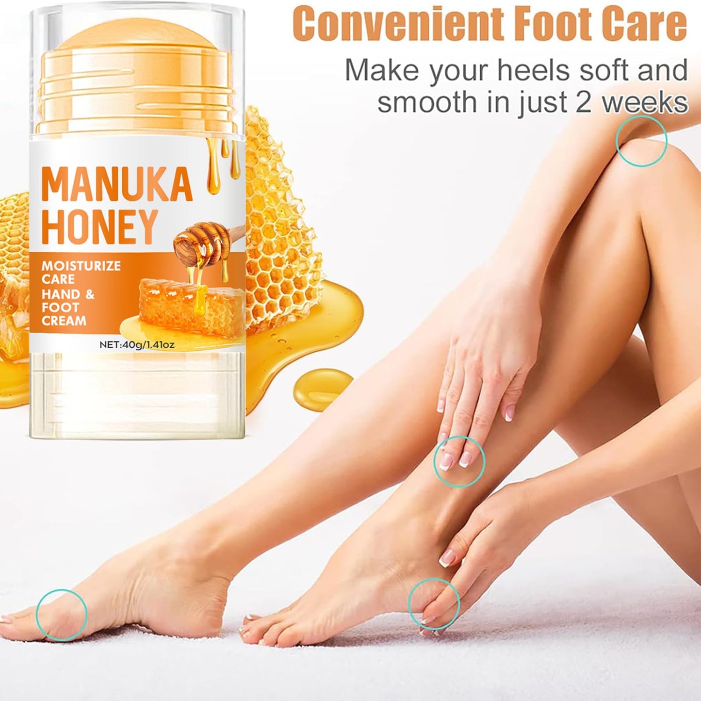 AuraBeen 60% Urea Foot Cream for Dry Skin, Intensive Moisturizing Foot Cream, Improving Heel Repair Ointment for Heels, Feet & Hands