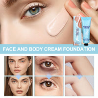 DRTRU All-Over Complexion Perfector,Body Coverage Perfector,CC Cream Foundation,Evens Out Skin Tone,Waterproof and Sweat-Proof Concealer Foundation for Face and Legs (1 Pcs)