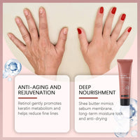 MINSHZEE Retinol Anti-Aging Hand Cream- Treatment for Women, Intense Hydration & Firming for very dry Hands, Visibly Reduces Wrinkles, Restores Elasticity, Care for Skin, Nails & Cuticles, 2pcs nt