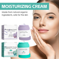 Firming Face Cream,2PCS Face Moisturizer with Vitamin E,Anti Wrinkle Face Cream+Hydrating Facial Moisturiser,Collagen Daily Moisturiser Face,Dark Spot Remover for Face,Day & Night Cream (purple+green)