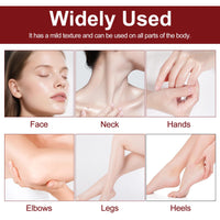 Samkeen Rice Ampoule Set, Black & White Rice Facial Exfoliator Water, Exfoliating Toner, Exfoliating Facial Scrub, Gentle Double Effect Scrub, Shrink Pores, Remove Blackheads