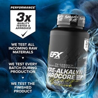All American EFX Kre Alkalyn Hardcore | Build Muscle & Enhance Performance | Thermogenic pH Correct Creatine Monohydrate Pill Supplement (120 Pills)