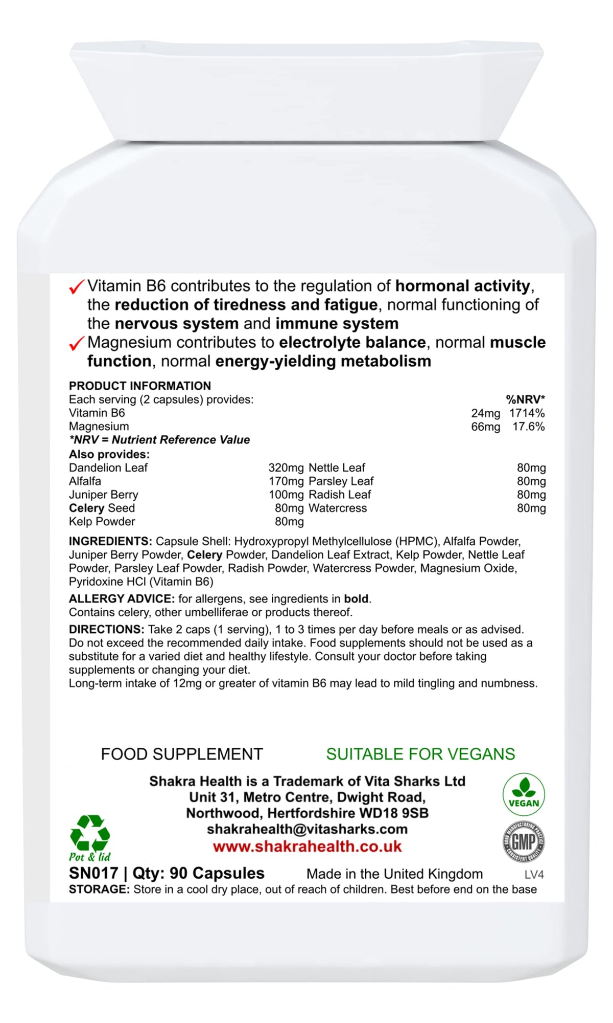 SH SHAKRA HEALTH Fluid Flush: 90 Capsules for Water Balance & Bloating Relief. Supports Natural Fluid Flow, Hormone Harmony & Weight Management Goals | Plant-Based Formula