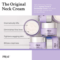 Prai PRAI Ageless Throat & Decolletage Creme 50ml - Anti-Ageing, Collagen Boosting Skincare Cream - Tightens & Firms Skin, Reduces Wrinkles - Luxury Neck Moisturiser With Hyaluronic Acid - 7 Day Results